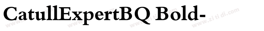 CatullExpertBQ Bold字体转换